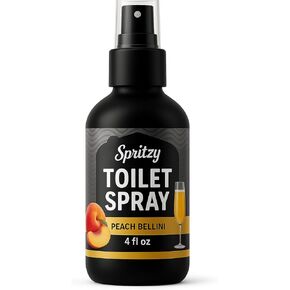 Toilet Spray (4 fl oz) | 600+ Sprays | Poo Spray w/Many Scents – Restroom & Bathroom Odor Eliminator – Essentials for a Fresh, Confident Bathroom (Peach Bellini) in Saudi Arabia