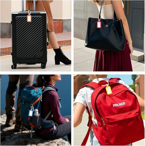 10 عبوات من بطاقات الأمتعة الساطعة من مايسكي لحقائب السفر، معرفات علامات السفر المتينة للأمتعة، علامات اسم الحقيبة للأطفال والرجال والنساء وإكسسوارات السفر التي يجب اقتناؤها، بطاقات الأمتعة السائبة in Kuwait