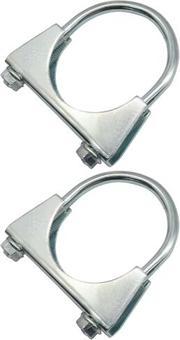 Murtenze 2 Pack 2 "U-Bolt Muffler العادم المشابك، الفولاذ المقاوم للصدأ كاتم الصوت العادم كليب للسيارات والمركبات in Kuwait