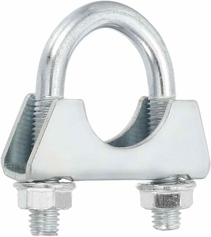 HARFINGTON 2 قطعة U Bolt Muffler العادم المشبك 153 مم (6 بوصة) الحديد المجلفن U-Bolt المشابك كاتم الصوت طرف هوك السرج مشبك العادم لتوصيل أنابيب الطرف in Kuwait