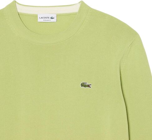 سترة رجالية من القطن أحادية اللون برقبة دائرية من Lacoste، خشب البتولا، مقاس 3X-Large in Saudi Arabia