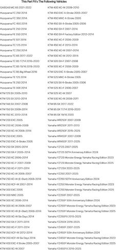 TUSK التيتانيوم الجبهة الفرامل الفرجار بولت عدة حرق الأزرق لياماها YZ125 2007-2026 in Kuwait
