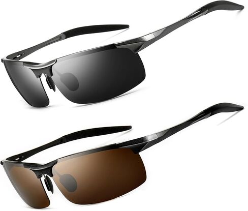SUNGAIT Men's Polarized Sunglasses for Driving Fishing Golf Metal Frame UV400 in Saudi Arabia