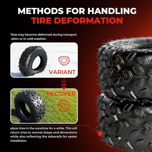 19x7-8 ATV/UTV Tires,19x7x8 All-Terrain Tires,4-Ply Rated,Tubeless,Set of 2 in Saudi Arabia