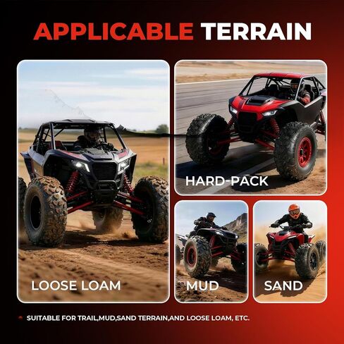 19x7-8 ATV/UTV Tires,19x7x8 All-Terrain Tires,4-Ply Rated,Tubeless,Set of 2 in Saudi Arabia
