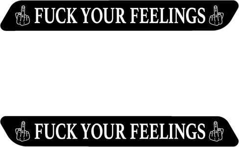 Kustom Cycle Parts Fuck Your Feelings Saddlebag Inserts! Sold in pairs. Fits Harley Davidson Touring Models. Street Glides Road Glides Road King Ultra. Made in USA (2013 and Older Touring) in Saudi Arabia