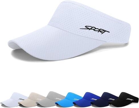 Sun Visor Hat Stretchy Non-Slip Sweatband Elastic Empty Top Cap for Women and Men Outdoor Sports Running in Saudi Arabia