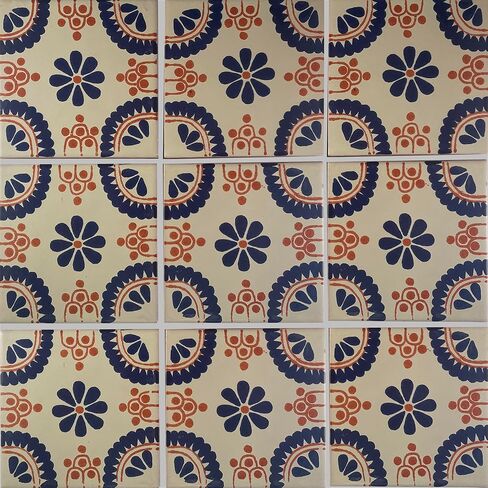 2x2 36 قطعة بلاط أزرق مدريد تالافيرا المكسيكي in Kuwait