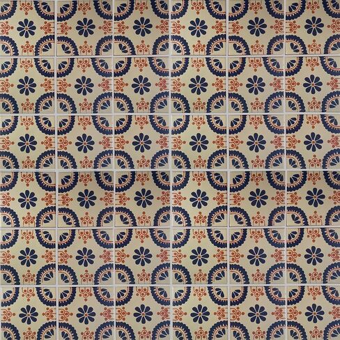 2x2 36 قطعة بلاط أزرق مدريد تالافيرا المكسيكي in Kuwait