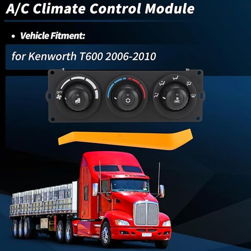 وحدة التحكم في المناخ لسخان A/C لـ Kenworth T600 2006 2007 2008 2009 لوحة مفاتيح التحكم HVAC رقم F21-1013-11-000/01311000/F21101211000 مناسبة لـ in Kuwait