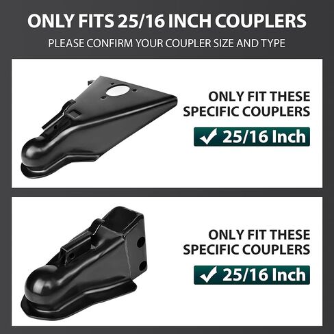 Heavy Duty 2516 Trailer Lock, Trailer Coupler Lock Fits for 2-5/16" Couplers, Anti-Theft Trailer Tongue Lock with Brass Core, Trailer Hitch Lock for RVs Trailers Trucks and Boats in Saudi Arabia