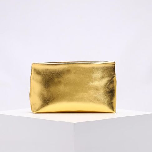 Ruched Gold Clutch Purse for Women Pu Leather Evening Bag Unique Crossbody Handbag for Wedding Party Prom in Saudi Arabia