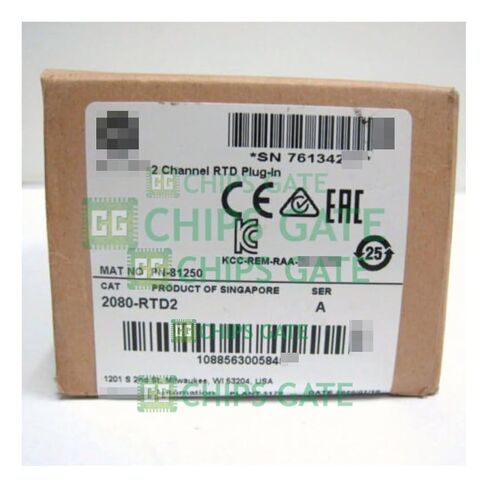New 2080-RTD2 2-Channel Resistance Thermometer Plug-in Module US Stock New Factory Sealed in Kuwait