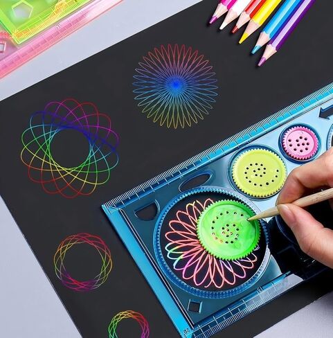 3 Pcs Ruler Set Variety Ruler Set, Geometric Drawings Templates, Drawing Stencils, Circle Template for Drawing, Drafting Tools for Architecture, Studying, Office, Designing(Plastic-Blue) in Saudi Arabia