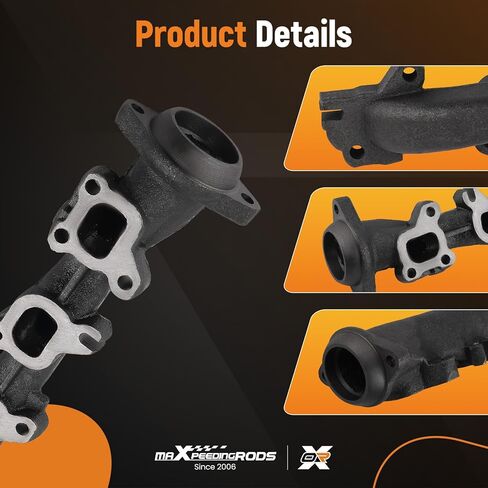 مشعب عادم الجانب الأيمن من maxpeedingrods مع حشية لـ Ram 1500 2013-2018 2500 2014-2021 3500 2013-2020 1500 Classic 2019-2021, V8 5.7L 6.4L, 674-685 5045486AA in Kuwait