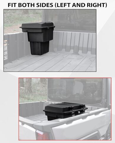 SAUTVS 22L Rear Cargo Box for Polaris Ranger XD 1500/CREW 2024+, Removable Rear Bed Storage Box Waterproof Bed Storage Bin for Polaris Ranger CREW/1500 XD Premium/Northstar 2024 2025 Accessories in Saudi Arabia