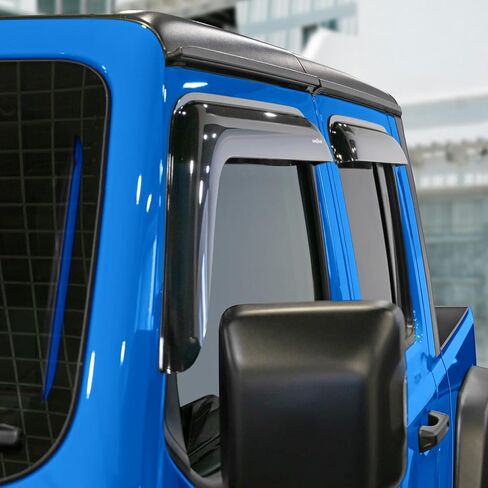 عاكسات النوافذ المقاومة للكسر من Goodyear لسيارة Jeep Gladiator 2020-2026، واقيات المطر الشريطية، واقيات النوافذ، واقي عاكس التهوية، ملحقات السيارة، 4 قطع. -GY008524 in Kuwait