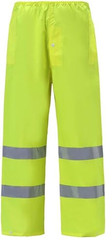 Light Weight High-Viz Rain Pants Lime - Large in Saudi Arabia