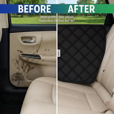 Dog Car Door Protector – Durable Scratch-Resistant Door Guards for Dogs, Universal Fit for Cars & SUVs, Waterproof Anti-Stain Interior Door Protection, 2 Pack in Saudi Arabia