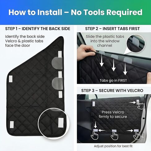 Dog Car Door Protector – Durable Scratch-Resistant Door Guards for Dogs, Universal Fit for Cars & SUVs, Waterproof Anti-Stain Interior Door Protection, 2 Pack in Saudi Arabia