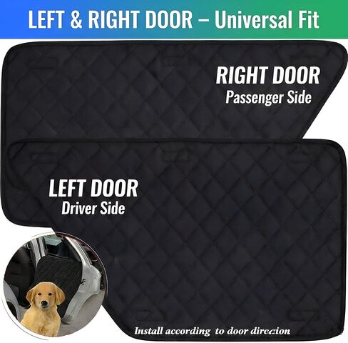 Dog Car Door Protector – Durable Scratch-Resistant Door Guards for Dogs, Universal Fit for Cars & SUVs, Waterproof Anti-Stain Interior Door Protection, 2 Pack in Saudi Arabia
