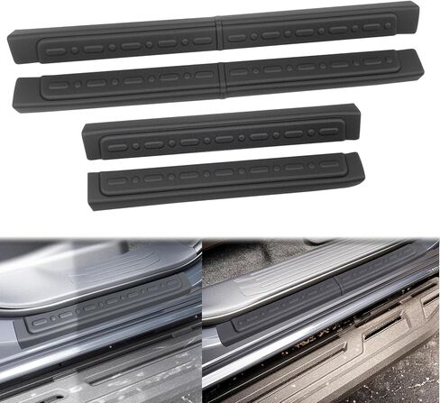 Door Sill Guards for 2024 2025 Toyota Land Cruiser Prado 250 J250 LC250 Accessories, Door Sill Protector Kit Soft TPE Entry Guard Cover for 24 25 Land Cruiser Prado 4Pcs Set in Kuwait
