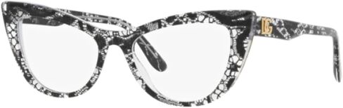 Dolce & Gabbana DG3354-3152 Eyeglass Frame BLACK LACE w/DEMO LENS 54mm in Saudi Arabia