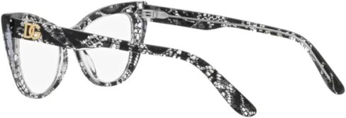 Dolce & Gabbana DG3354-3152 Eyeglass Frame BLACK LACE w/DEMO LENS 54mm in Saudi Arabia