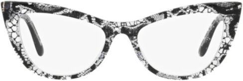 Dolce & Gabbana DG3354-3152 Eyeglass Frame BLACK LACE w/DEMO LENS 54mm in Saudi Arabia