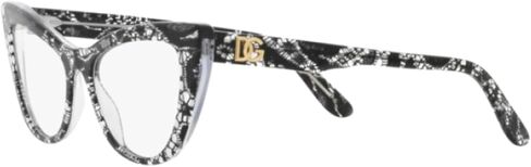 Dolce & Gabbana DG3354-3152 Eyeglass Frame BLACK LACE w/DEMO LENS 54mm in Saudi Arabia