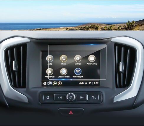 2018-2023 2024 واقي شاشة Terrain لـ GMC Terrain (SLT/AT4/Denali/SLE) شاشة لمس 8 بوصة، زجاج مقسى 9H 2024 2023 Terrain Accessories HD طبقة حماية شفافة 8 بوصة in Saudi Arabia