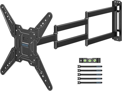 حامل حائط للتلفزيون شديد التحمل مع ذراع طويل للغاية قابل للتمديد لأجهزة التلفاز مقاس 60-110 بوصة، يحمل ما يصل إلى 275 رطلًا، دعامة حركة كاملة مع زاوية دوارة وإمالة، الحد الأقصى VESA 800x600 مم، يناسب مسامير مقاس 24 بوصة، توافق واسع in Kuwait