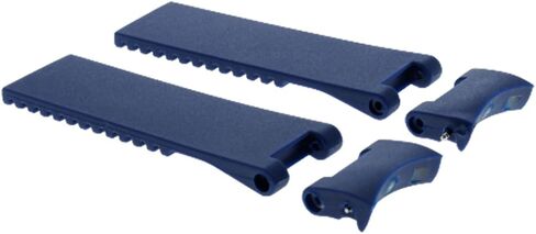 Ewatchparts 22mm Silicone Rubber Diver Band Strap Compatible With Ulysse Nardin Marine Watch Blue in Saudi Arabia