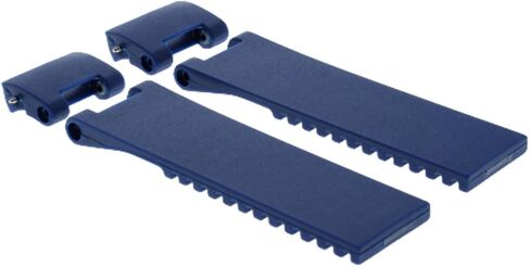 Ewatchparts 22mm Silicone Rubber Diver Band Strap Compatible With Ulysse Nardin Marine Watch Blue in Saudi Arabia