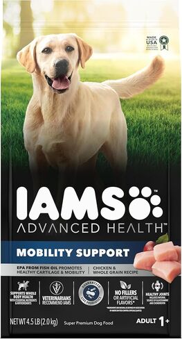 IAMS دعم الحركة الصحية المتقدمة وصفة الدجاج والحبوب الكاملة للكلاب الجافة البالغة، 13.5 رطل. in Saudi Arabia