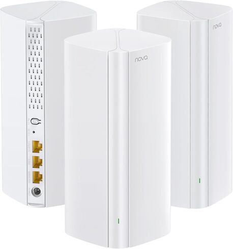 نظام Tenda BE5100 WiFi 7 Mesh WiFi - تغطية منزلية كاملة ثنائية النطاق (6600 قدم مربع)، 1 × 2.5 جيجا + 2 × 1 جيجا، منافذ جيجابت، MLO وEthernet Backhaul للتجوال السلس، EasyMesh وVPN جاهز - ME6 Pro (3 عبوات) in Saudi Arabia
