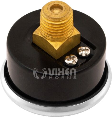 Vixen Horns 240 PSI Air Pressure Gauge 1/4" NPT for Train/Air Horn Tanks Chrome VXA7240C in Saudi Arabia