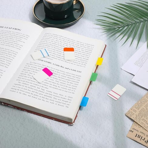 صفحة كتاب لعلامات تبويب الفهرس اللزجة مقاس 1 بوصة، 960 قطعة من علامات التبويب اللاصقة لأجهزة الكمبيوتر المحمولة، أعلام صفحة قابلة للكتابة وتغيير موضعها، ملصقات علامات ملونة للكتب والمجلدات والأوراق والمستندات ومجلدات الملفات in Kuwait