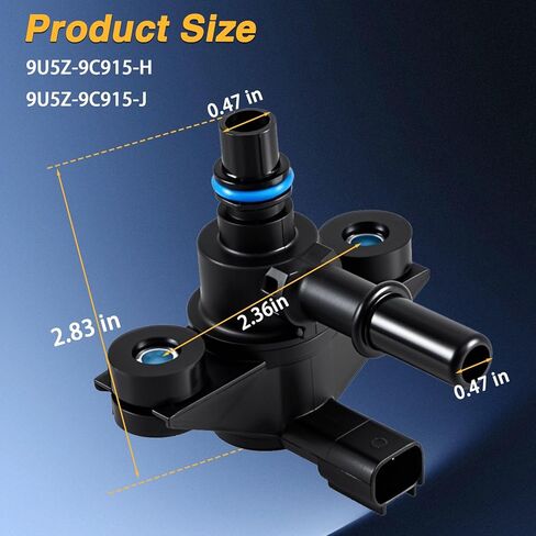 FUSCH EVAP Vapor Canister Purge Valve Solenoid - Compatible with Ford Escape Fusion F-150 Lincoln MKX MKS MKT Mazda Tribute Mercury Milan - Replaces# 9U5Z-9C915-H in Saudi Arabia