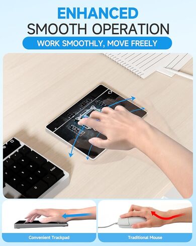 لوحة تتبع لنظام التشغيل Windows 10/11، أوضاع اتصال 3 في 1، لوحة لمس محمولة عالية الدقة للكمبيوتر الشخصي والكمبيوتر المحمول in Kuwait