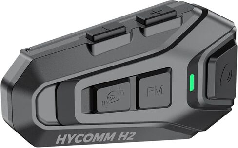 H2 Motorcycle Helmet Bluetooth Headset, 2 Riders Communication Systems with Easy Pairing, 35H Runtime, Noise Cancelling, Cross-Brand Compatibility, IP67 Waterproof, FM Radio (2 Pack) in Saudi Arabia