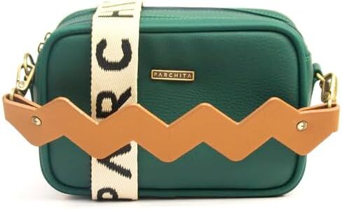 Dalia Crossbody Bag – Faux Leather, Adjustable Strap, Colorful Handle, Made in Colombia in Saudi Arabia