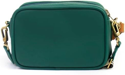 Dalia Crossbody Bag – Faux Leather, Adjustable Strap, Colorful Handle, Made in Colombia in Saudi Arabia