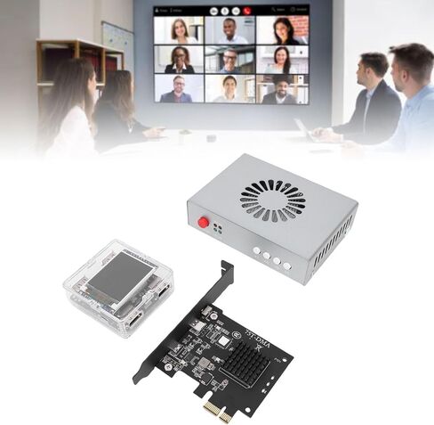 مجموعة Goshyda DMA Fuser الكاملة 4K 60 هرتز HDMI Overlayer Synthesizer، بطاقة الوصول المباشر للذاكرة لدمج شاشة العرض المزدوجة، للألعاب ومؤتمرات الفيديو in Kuwait