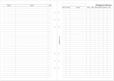 Filofax Calendar Diary Refill, A5 Size, One Day on One Page with Appointments, Business Diary, White Paper, English, 2026 (C68519-26) in Saudi Arabia