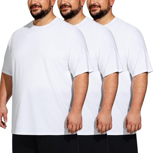 Men's Big & Tall T-Shirts 3 Pack Dry Fit Short Sleeve Tee in Saudi Arabia