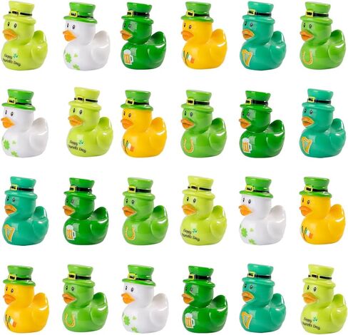 60PCS Multicolor Patrick’s Day Resin Ducks Tiny Ducks Tiny Resin Ducks to Hide Little Ducks Figurines for St Patrick’s Day Irish Day Accessories Party Favors Gifts (St. Patrick's Day) in Saudi Arabia