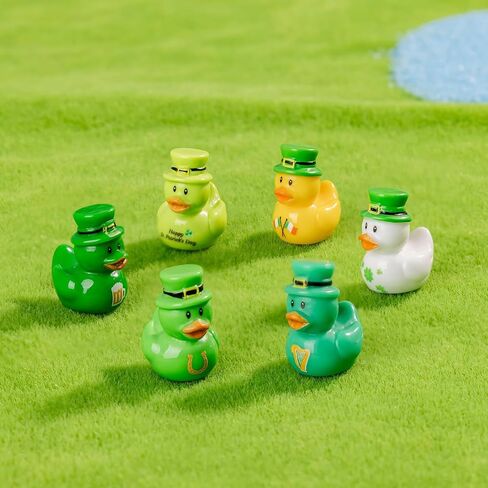 60PCS Multicolor Patrick’s Day Resin Ducks Tiny Ducks Tiny Resin Ducks to Hide Little Ducks Figurines for St Patrick’s Day Irish Day Accessories Party Favors Gifts (St. Patrick's Day) in Saudi Arabia