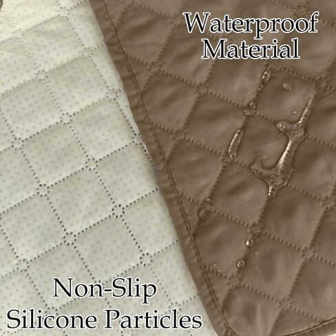 Remote Control Holder, Sofa Armrest Bedside Organizer Arm Chair for Recliner Armchair Caddy Couch, Non-Slip Armchair Caddy Storage with 6 Pockets for Magazine, Tablet, Phone, Brown in Kuwait