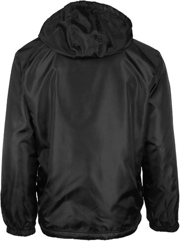 Renegade Men's Reversible Water Resistant Polar Fleece Lined Hooded Rain Jacket (2XL, Black) in Saudi Arabia